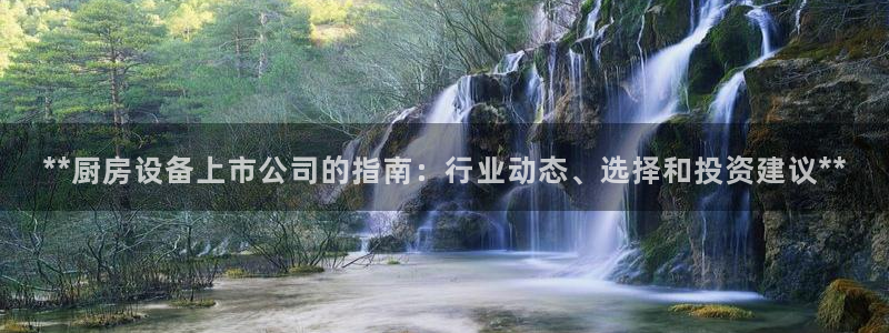 尊龙d88官网确来就送38：**厨房设备上市公司的指南：行业