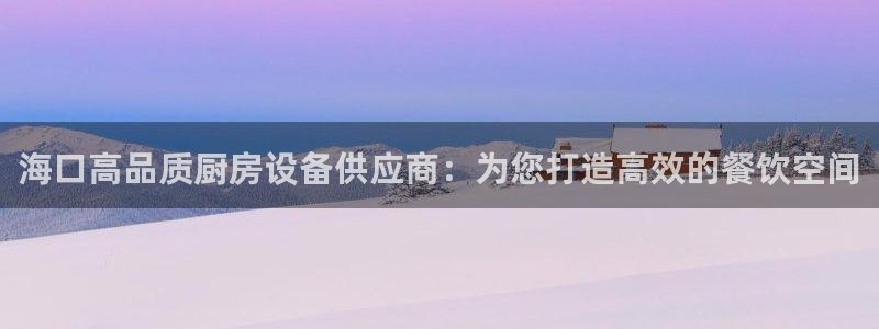尊龙体育正规么：海口高品质厨房设备供应商：为您打造高效的餐饮