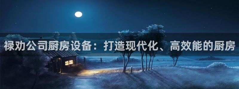 尊龙凯时平台官网：禄劝公司厨房设备：打造现代化、高效能的厨房