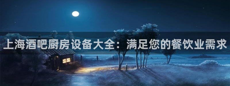 尊龙AG发财网：上海酒吧厨房设备大全：满足您的餐饮业需求