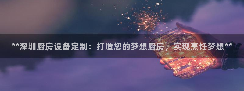 尊龙登录会员登录：**深圳厨房设备定制：打造您的梦想厨房，实
