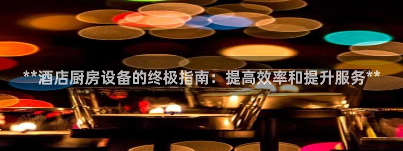 尊龙人生就是博旗舰厅：**酒店厨房设备的终极指南：提高效率和