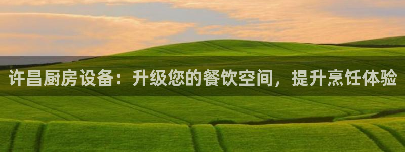 尊龙d88平台：许昌厨房设备：升级您的餐饮空间，提升烹饪体验