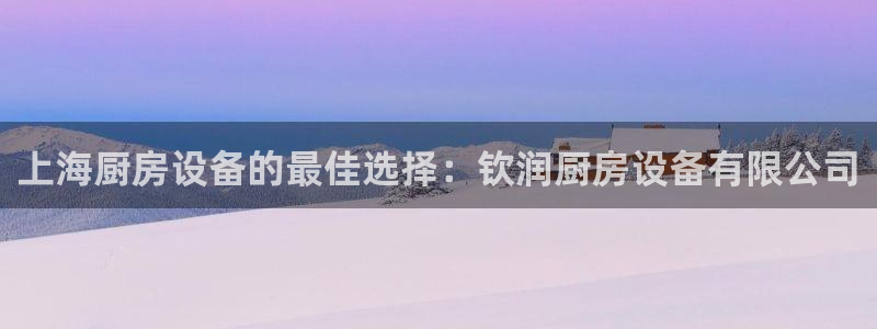 尊龙凯时官方下载：上海厨房设备的最佳选择：钦润厨房设备有限公